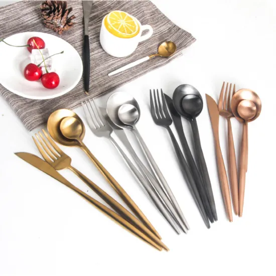 Stainless Steel Matt 4Pcs Cutlery with Gift Box