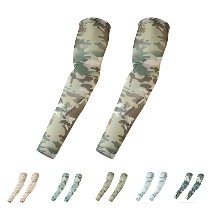 Summer Outdoor Tactical Arm Guards: Sunscreen Ice Silk Sleeves for Riding and Fishing