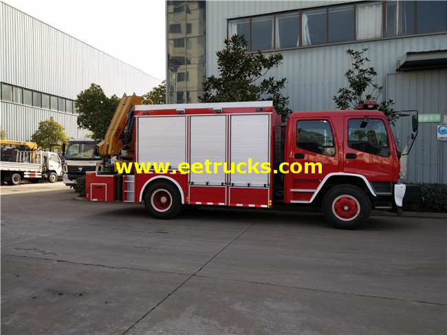 6000L Fire Trucks with Cranes