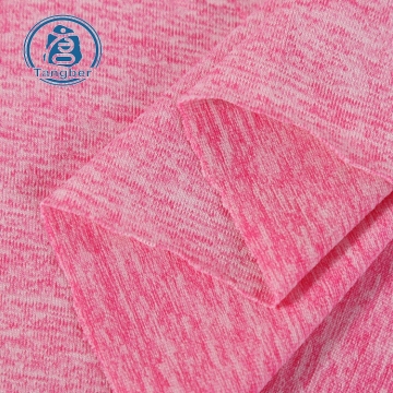 Tecido jersey de poliéster catiônico dty spandex esportivo