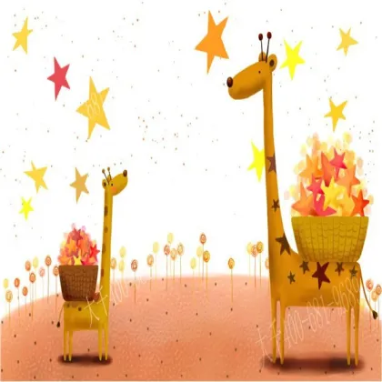 decoration wallpaper/wall stickers for kids redroom/cartoon animals wall stickers