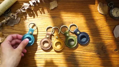 Apple GPS Locator Genuine Leather Case for AirTag Tracker: A Protective and Stylish Solution