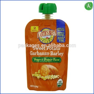 new products custom reusable standing pouches with spout packaging