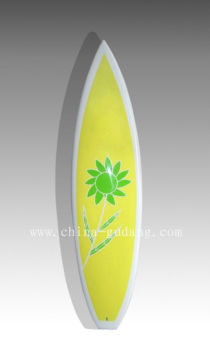 Yellow sunflower design fiberglass egg surfboard