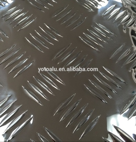 aluminium tread plate small 5 bar with bright and brilliant surface