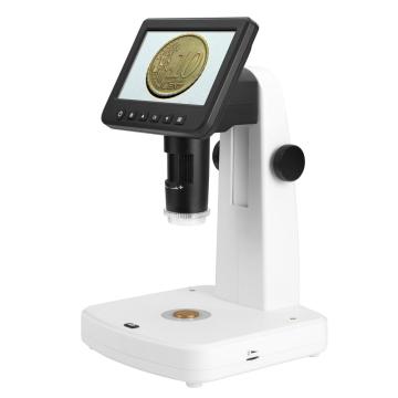 Microscopio digital de joyería LCD de 5 pulgadas con polarizador