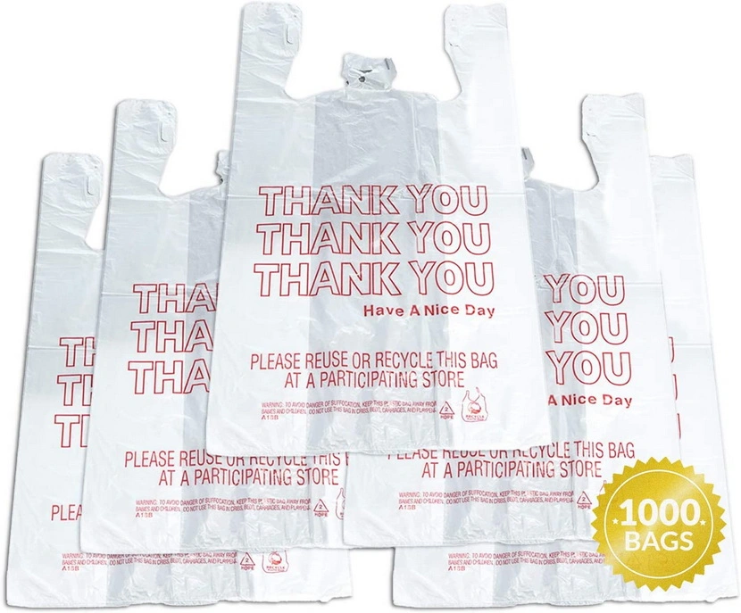 Wholesale Thank You Shopping T Shirt Bags