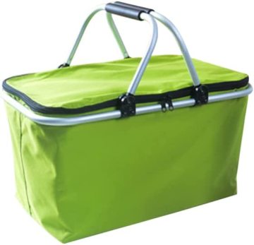 Folding Insulated Picnic Basket - 30L Camping Cooler for Outdoor Adventures