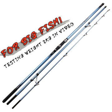 4,2 m/4,5 m di canna da pesca surf in fibra di carbonio - 3 sezioni di canna da fusione ultra luce
