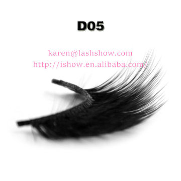 2016 hot sale pure handmade 3D silk eyelash soft hair super natural