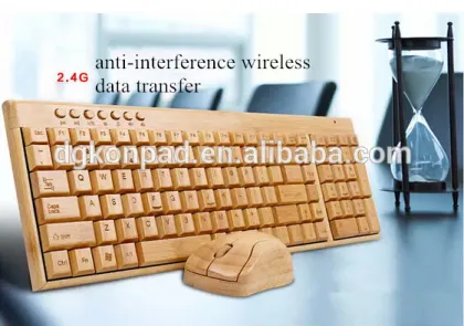 Environmental fashional manual bamboo keyboard and mouse