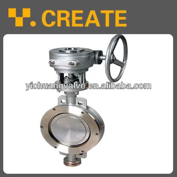 Stainless steel wafer type eccentric butterfly valve