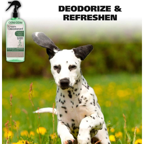 Desodorizante y refrescante de desodorantes para perros.