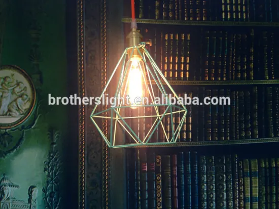 most popular products China wholesale teardrop iron cage pendant lamp with fabric cable and lamp holder