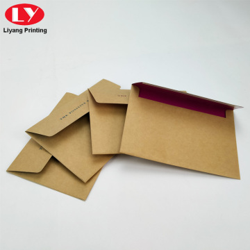 Pembungkusan sampul surat kraft custom coklat kertas