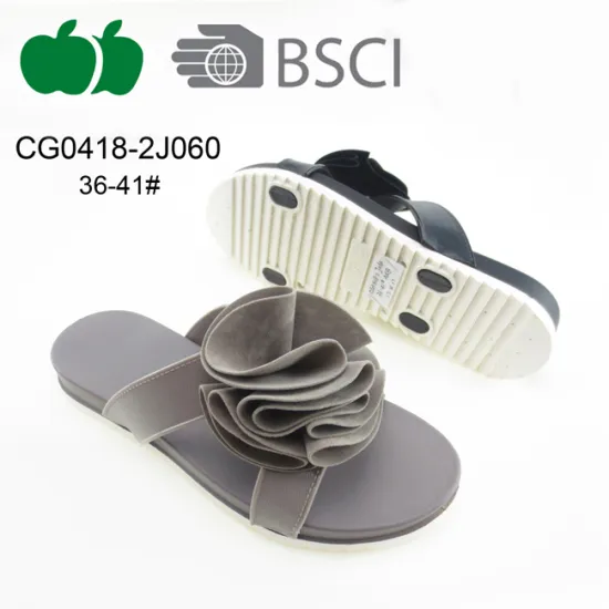 Elegant Summer New Fashion Ladies Flower Slippers