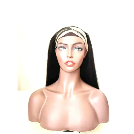 Wholesale Human Hair Headband Wig For Black Women Raw Virgin Brazilian Human Hair Headband Wigs