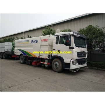 HOWO 10 CBM Vacuum Road Sweeper Trucks