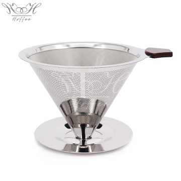 Stainless Steel Pour Over Coffee Filter Kit Paperless