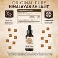 OEM Pure Himalayan Shilajit Resin Liquid Drops Huile Shilajit Resin avec 85 traces de minéraux et l&#39;acide fulvique Shilajit gouttes