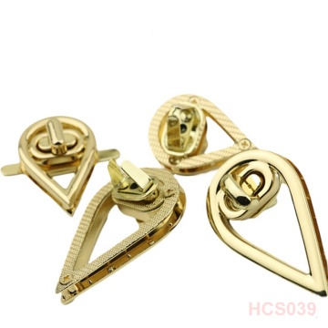 Factory Supply Bag Accessories: Drop Shaped Metal Twist Bag Lock