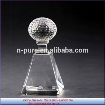 clear golf crystal award,Crystal Trophy for glof game