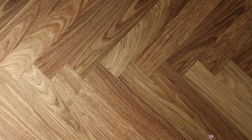 Kosso Herringbone wood floor