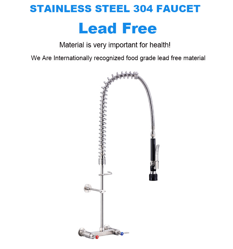 Removable stainless steel kitchen faucet