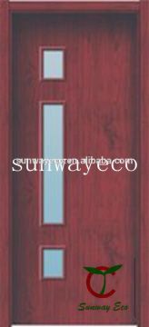 Eco-friendly soundproof waterproof PVC door for home