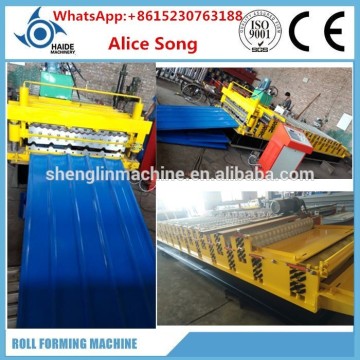 Haide Double Layer Corrugated and IBR Metal Roof Sheet Cold Roll Forming Machine,double layer corrugated plate machine
