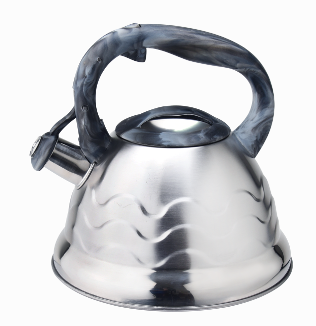 Handling colorido silbido Stovetop Tea Pot Kettle