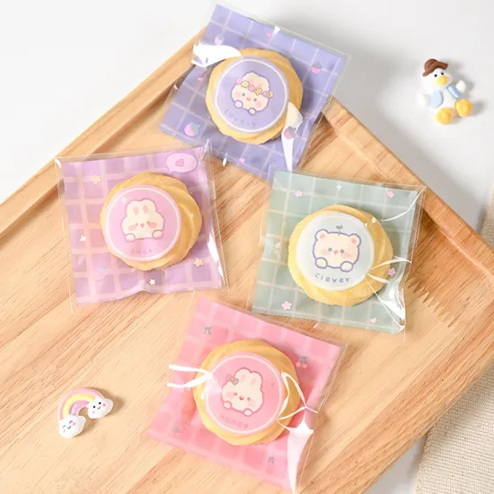 Custom Printed Self-Seal Adhesive Plastic Bags for Candy, Cookies, and Biscuits - Factory Wholesale