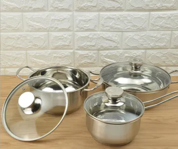 3 Pcs Stainless Steel Exquisite Cookware Set