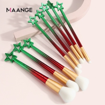 Customizable Logo Makeup Brush Set - 5 Pcs Soft Cosmetic Brushes