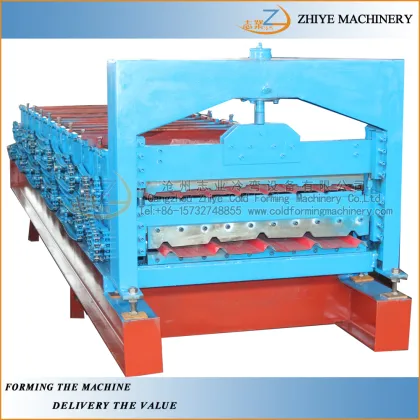 professional steel double decker roof sheet cold forming machine