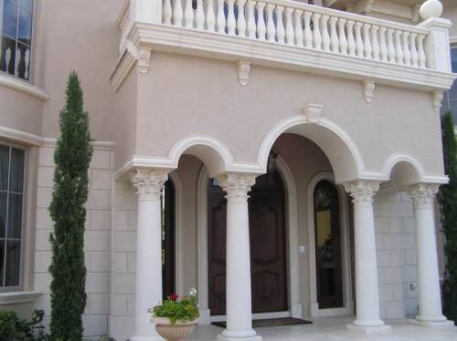 Artificial sandstone porch column