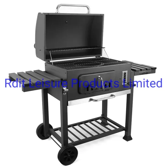 Outdoor Garden Charcoal Smoker Grill Portable Stainless Barbecue Smoker BBQ Grill Charcoal Grill