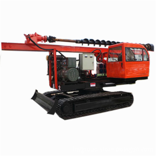 360 degree rotating spiral pile driver