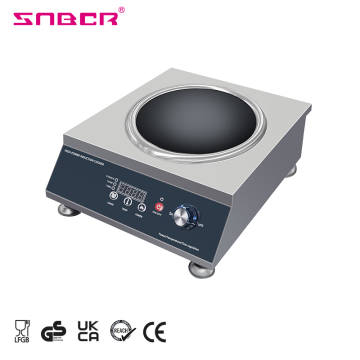 Commercial Induction Cooktop 3500W with 9 Power Levels and Push Knob Control