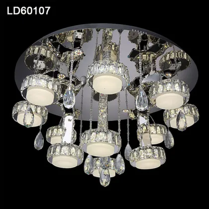 contemporary decorative crystal rings lamp chandelier