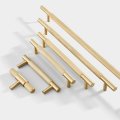 Minimalist Tırtıllı Prinç Dolap Çekme Kolları
