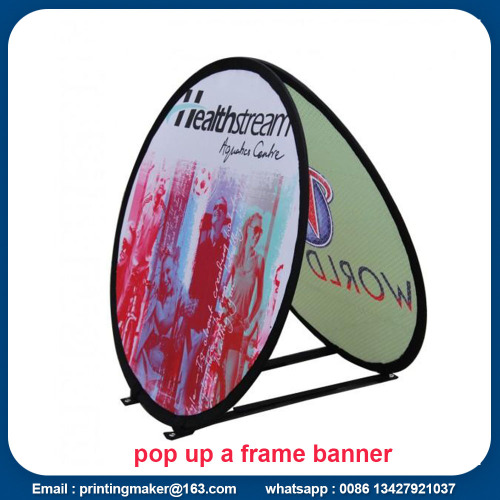 Fabric Oval Pop Up A-Frame Banner