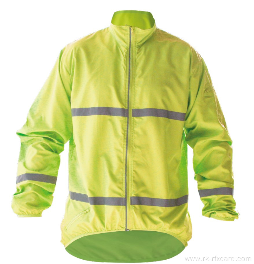 Male Road Runner Jacket With Reflective Strips