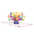 Biglietto d'auguri per confezione regalo di compleanno 3D