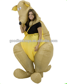 2015 inflatable wear moving kangaroo cartoon,kangaroo mascot cartoon costume