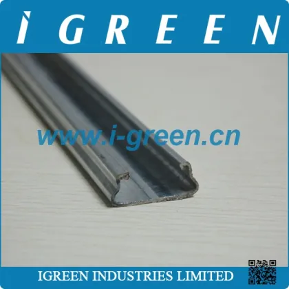 Galvanized steel lock profile for plastic film greenhouse