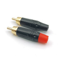 Gold-plated Male RCA Audio Speaker Plugs Cable Connector