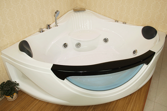 Double Freestanding Corner Bath Tub