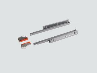 Gavanized Steel Mini Undermount Drawer Slides Bottom Mounte