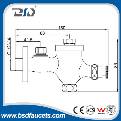 Brass Urinal Flush Master Valve, High Quality Brass Urinal Flush Master
